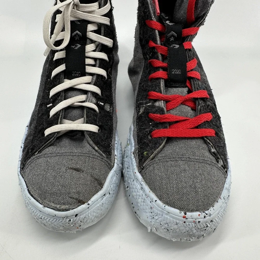 Converse Chuck Taylor Crater Shoes Mens Size 7‎ Gray High Top Sneakers 169418C - Picture 2 of 15